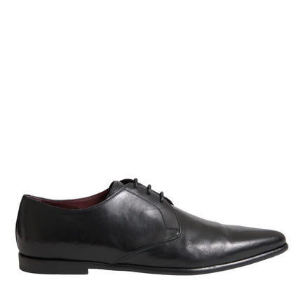 Black Leather Derby Formal Dress Men Shoes