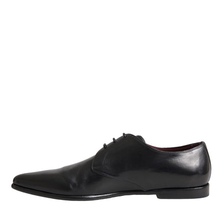 Black Leather Derby Formal Dress Men Shoes