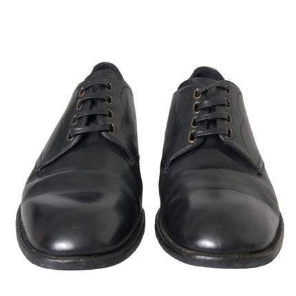 Black Leather Derby Formal Dress Men Shoes