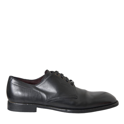 Black Leather Derby Formal Dress Men Shoes