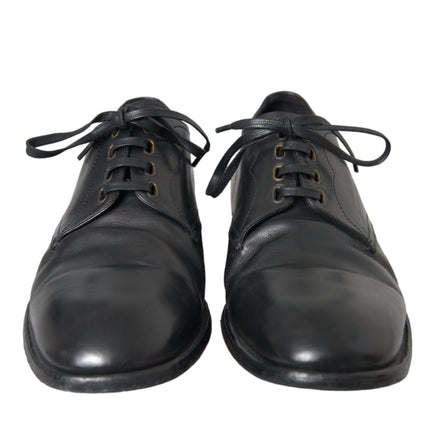 Black Leather Derby Formal Dress Men Shoes