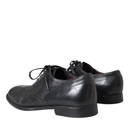 Black Leather Derby Formal Dress Men Shoes