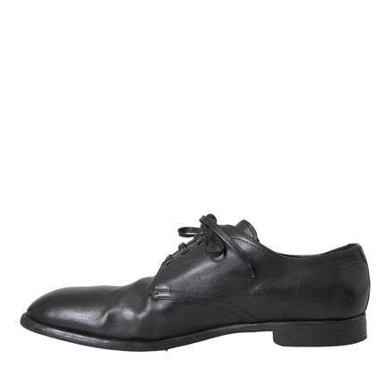 Black Leather Derby Formal Dress Men Shoes