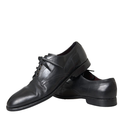 Black Leather Derby Formal Dress Men Shoes