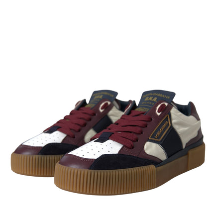 Multicolor Miami Leather Low Top Sneakers Shoes