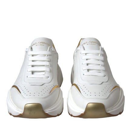 Scarpe da ginnastica in pelle daymater in oro bianco