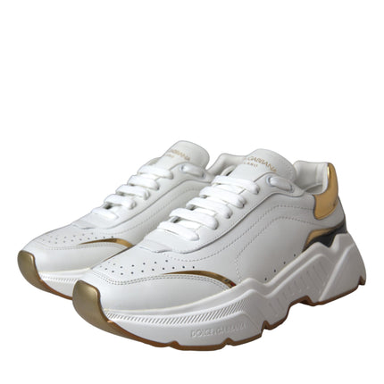 Scarpe da ginnastica in pelle daymater in oro bianco