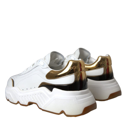 White Gold DAYMASTER Leather Sneakers Men Shoes