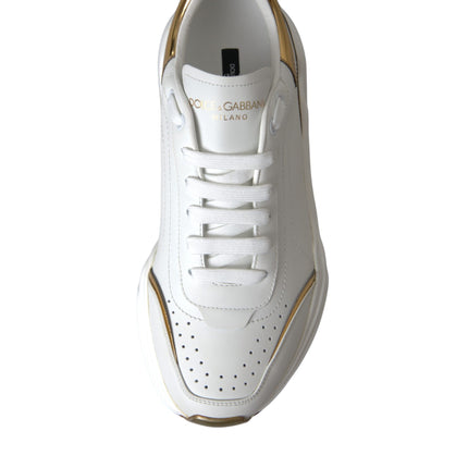 White Gold DAYMASTER Leather Sneakers Men Shoes