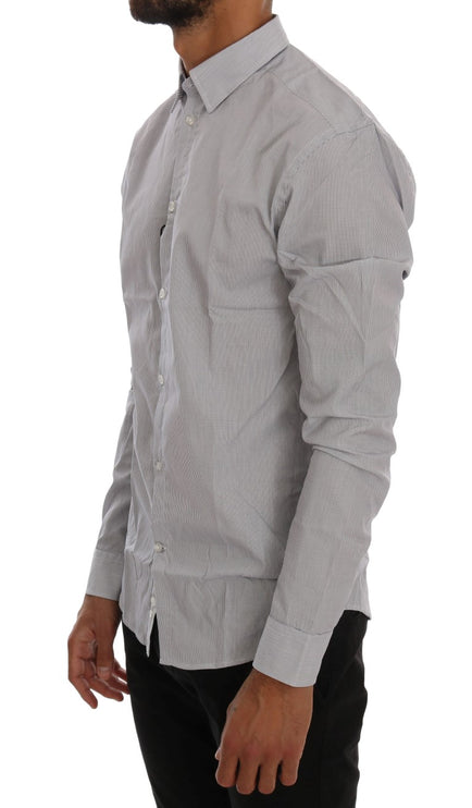 Chic blauw geruit casual shirt