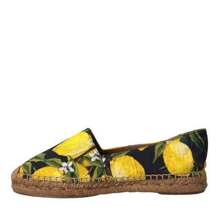 Multicolor Lemon Slip On Espadrilles Shoes