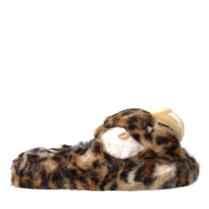 Brown Tiger Slippers Flats Sandals Shoes