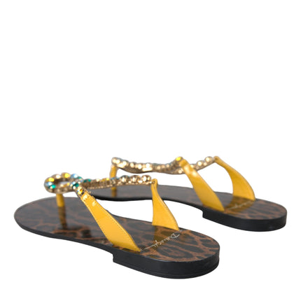 Multicolor Crystal Sandals Flip Flops Shoes