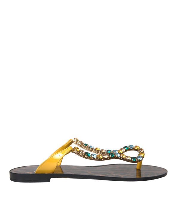 Multicolor Crystal Sandals Flip Flops Shoes