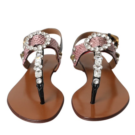 Multicolor Crystal Sandals Flip Flops Shoes