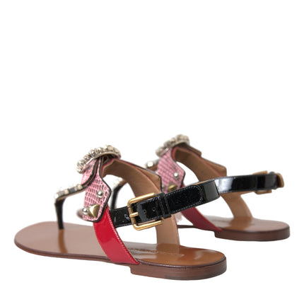 Multicolor Crystal Sandals Flip Flops Shoes