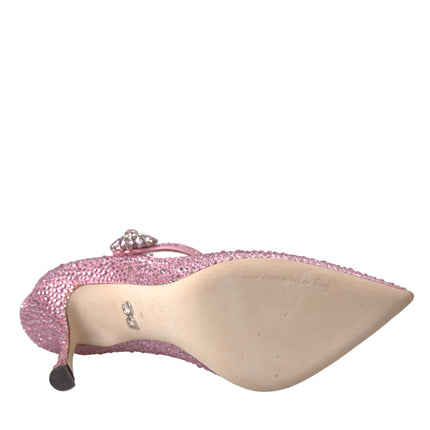 Pink Strass Crystal Heels Pumps Shoes