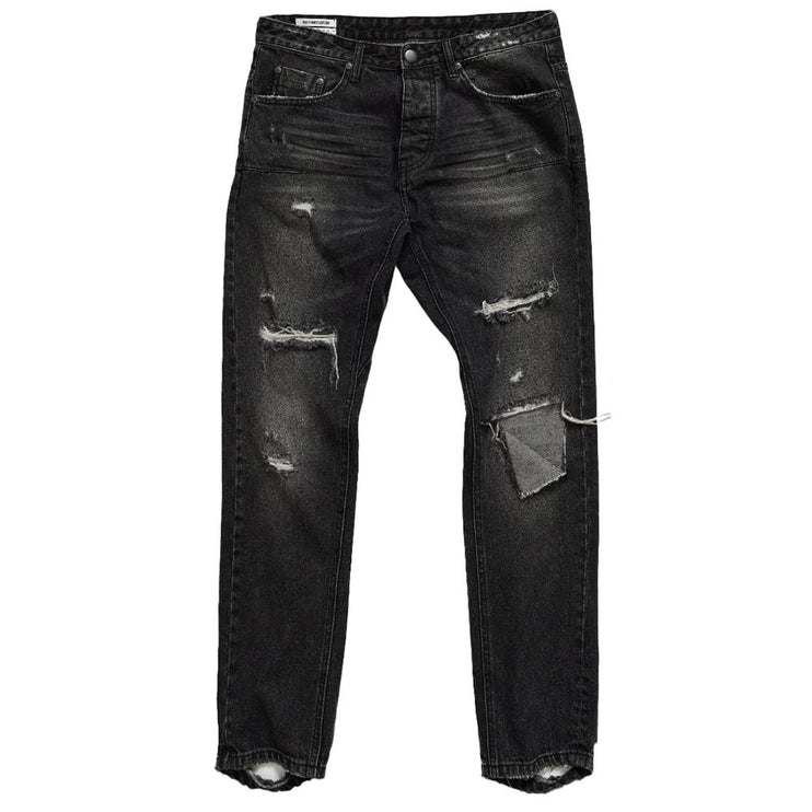 Zwarte katoenen jeans en broek