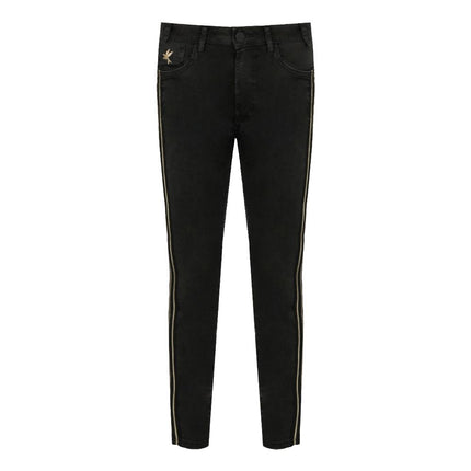 Jeans di cotone nero e pantalone