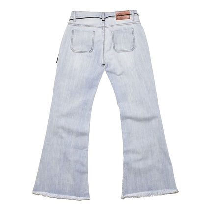 Jeans in cotone azzurro e pantalone