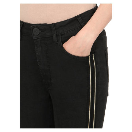 Jeans di cotone nero e pantalone