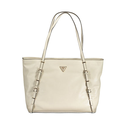 Bolso de polietileno beige