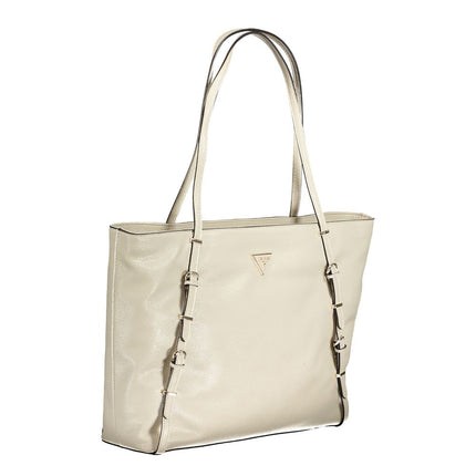 Bolso de polietileno beige