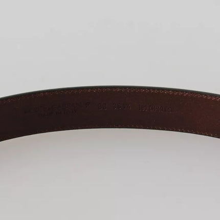 Brown Leather Gold Buckle Men Belt