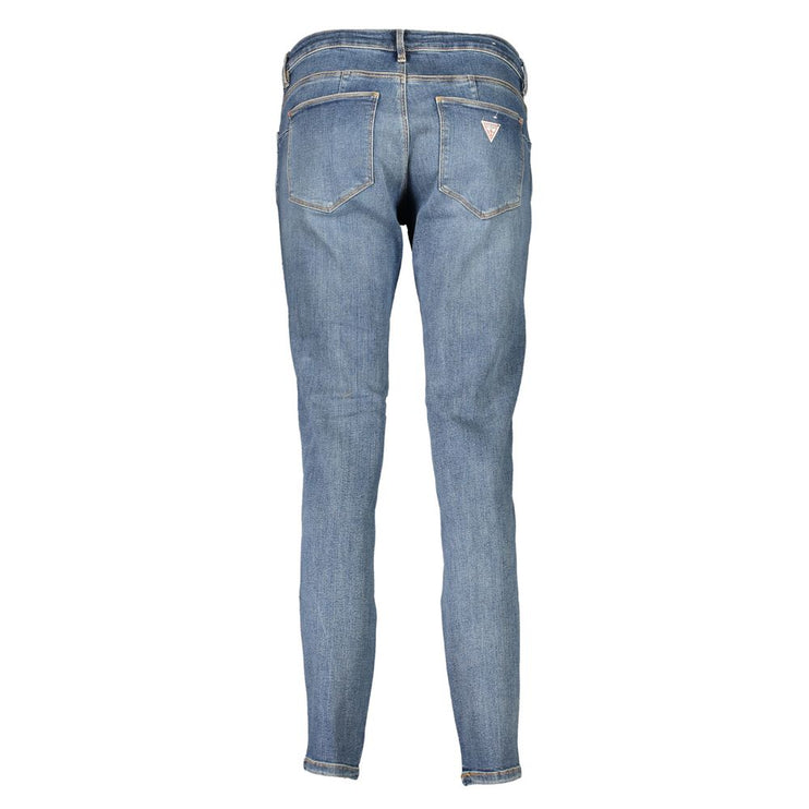 Jeans di cotone blu e pantalone