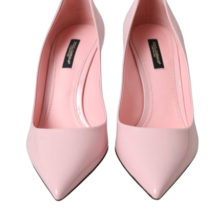 Light Pink Patent Leather Pumps Heels Shoes