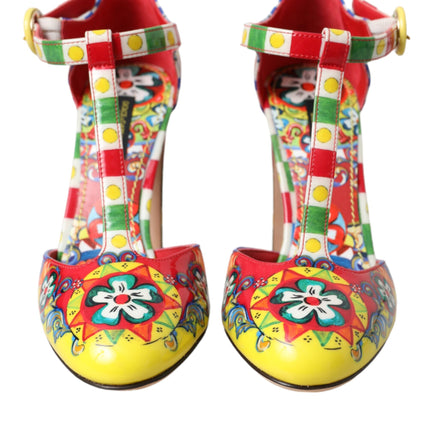 Multicolor Carretto T-strap Sandals Shoes