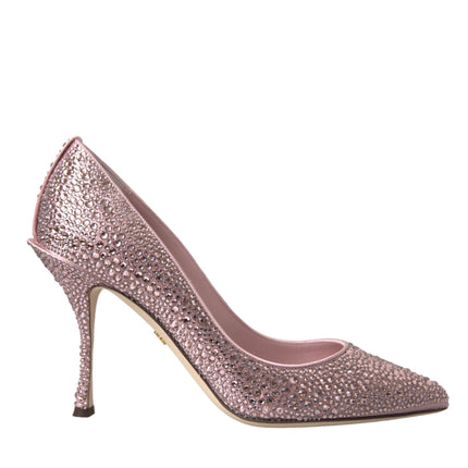 Pink Strass Crystal Heels Pumps Shoes