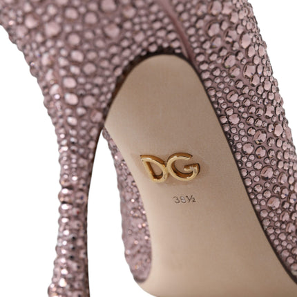 Pink Strass Crystal Heels Pumps Shoes