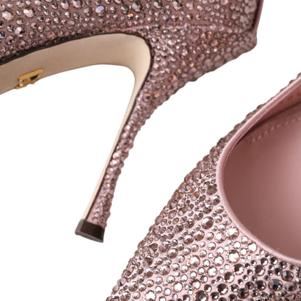 Pink Strass Crystal Heels Pumps Shoes