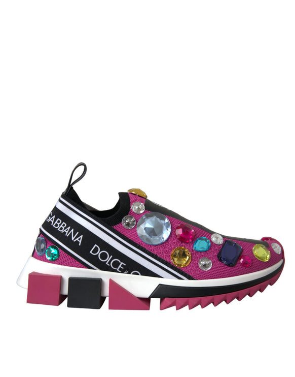 Scarpe sneaker rosa di sorrento cristalli