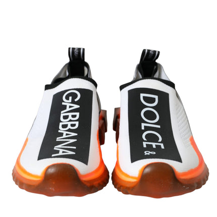 Black White Orange Slip On Sorrento Sneakers Shoes