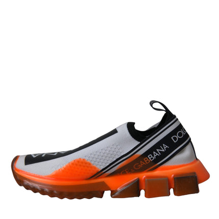 Black White Orange Slip On Sorrento Sneakers Shoes