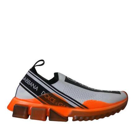 Black White Orange Slip On Sorrento Sneakers Shoes