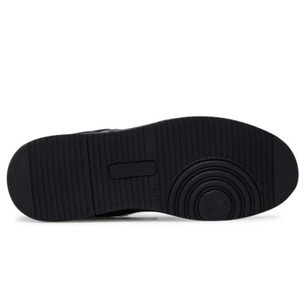 Sneaker in pelle di cuoio nero