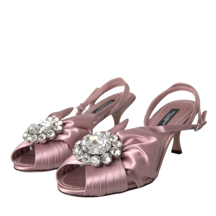 Pink Keira Crystal Heels Sandals Shoes