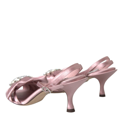 Pink Keira Crystal Heels Sandals Shoes