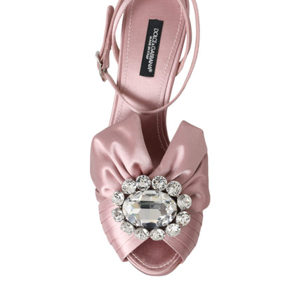 Pink Keira Crystal Heels Sandals Shoes