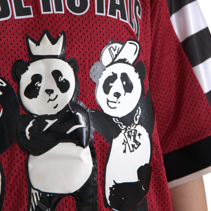 Multicolor Royals Panda Oversized T-shirt