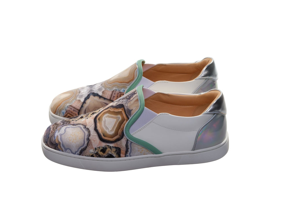 Sailor Boat Orlato Flat Star Agate Impresión Slip en zapatillas de deporte