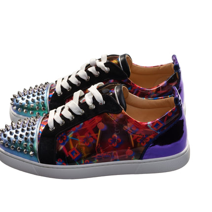 Louis Spikes Orlato Contrast Multicolor LaceUp Sneakers