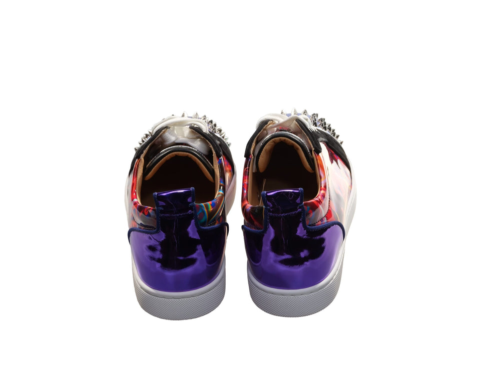 Louis Spikes Orlato Contrast Multicolor LaceUp Sneakers