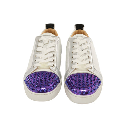 Louis Junior Spikes Flat Contrasting Leather de cuero