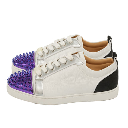 Louis Junior Spikes Flat Contrasting Leather de cuero