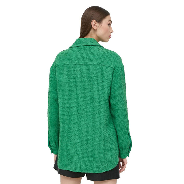 Camicia di cotone verde