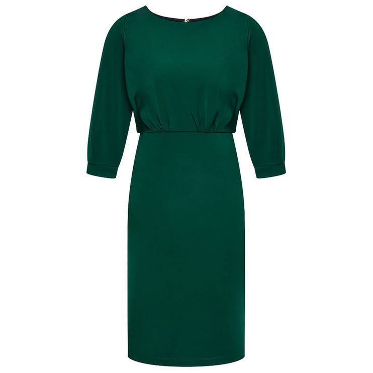 Robe de viscose verte